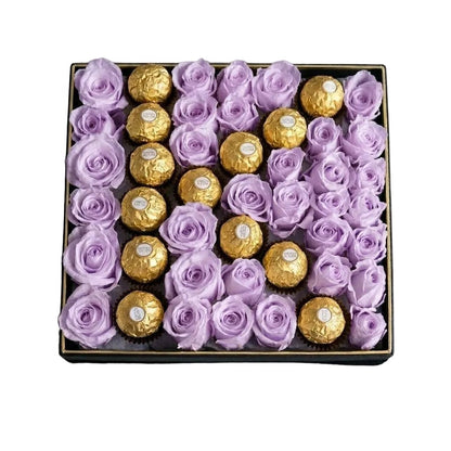 Roses with Chocolate Letter Box - Florist London