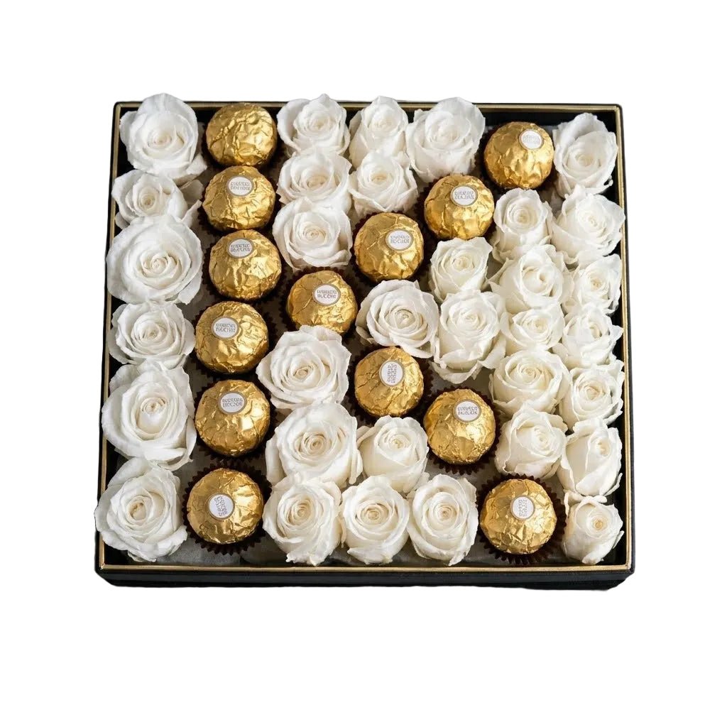 Roses with Chocolate Letter Box - Florist London