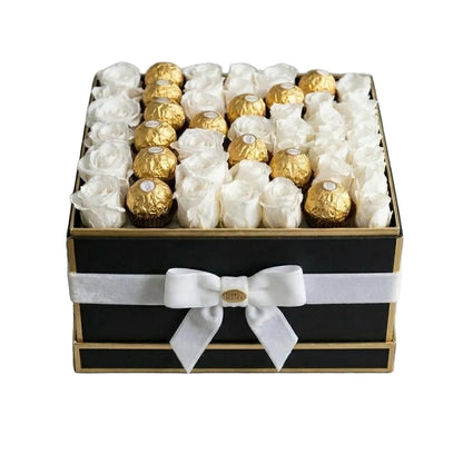 Roses with Chocolate Letter Box - Florist London