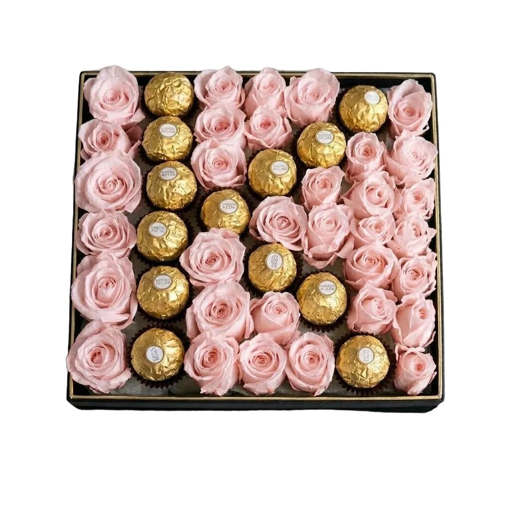 Roses with Chocolate Letter Box - Florist London