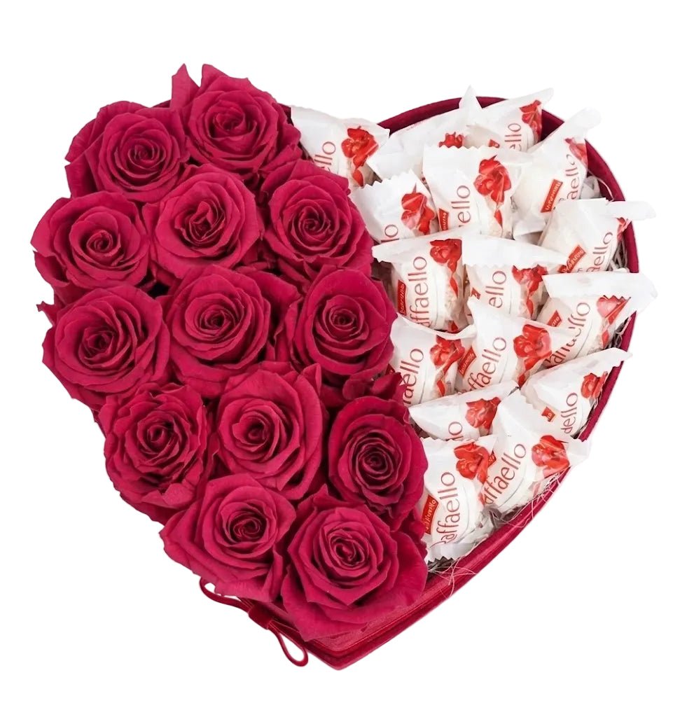 Roses with Chocolates Box - Florist London