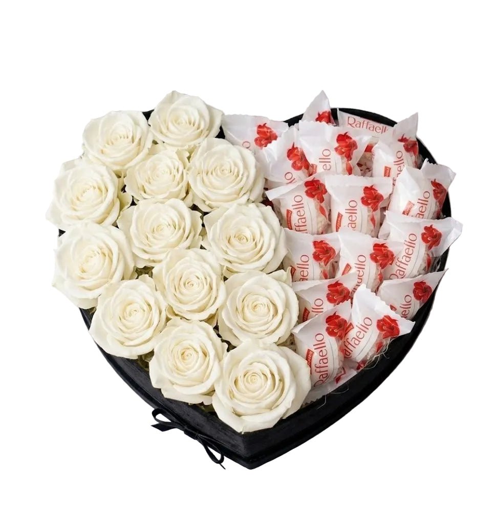 Roses with Chocolates Box - Florist London