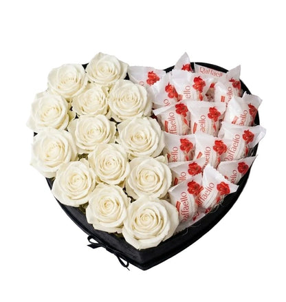 Roses with Chocolates Box - Florist London