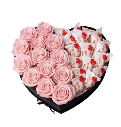 Roses with Chocolates Box - Florist London