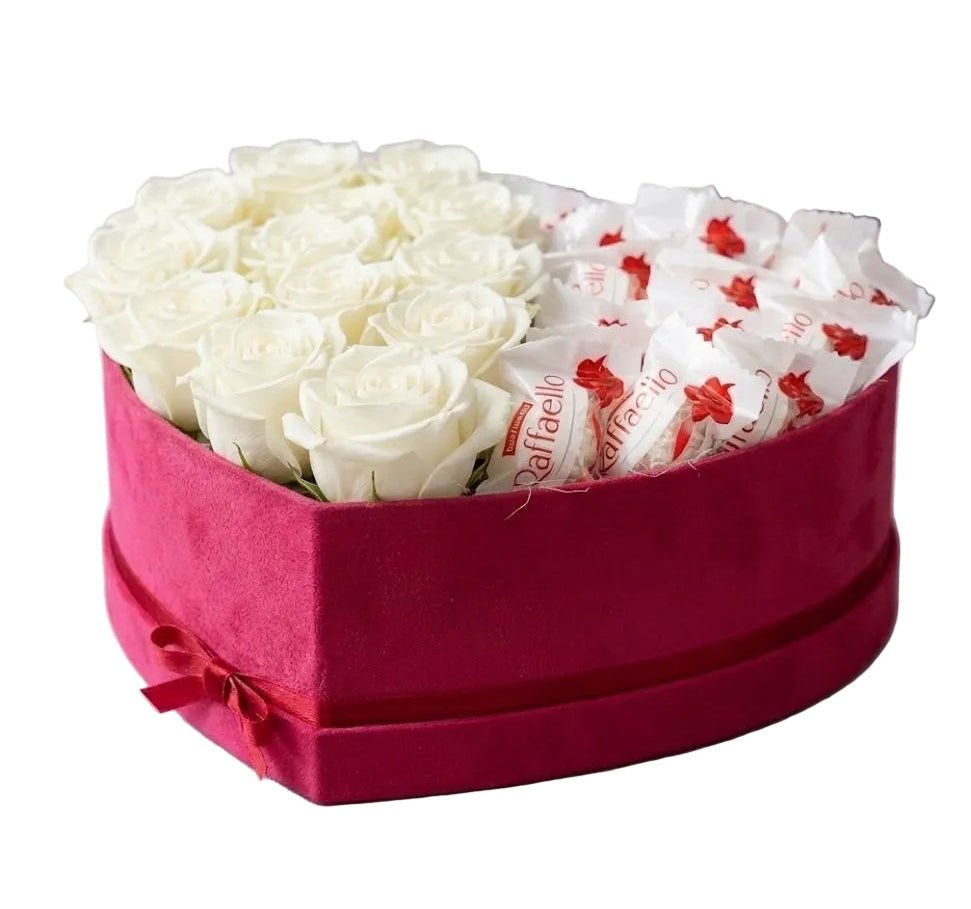 Roses with Chocolates Box - Florist London