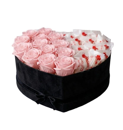 Roses with Chocolates Box - Florist London
