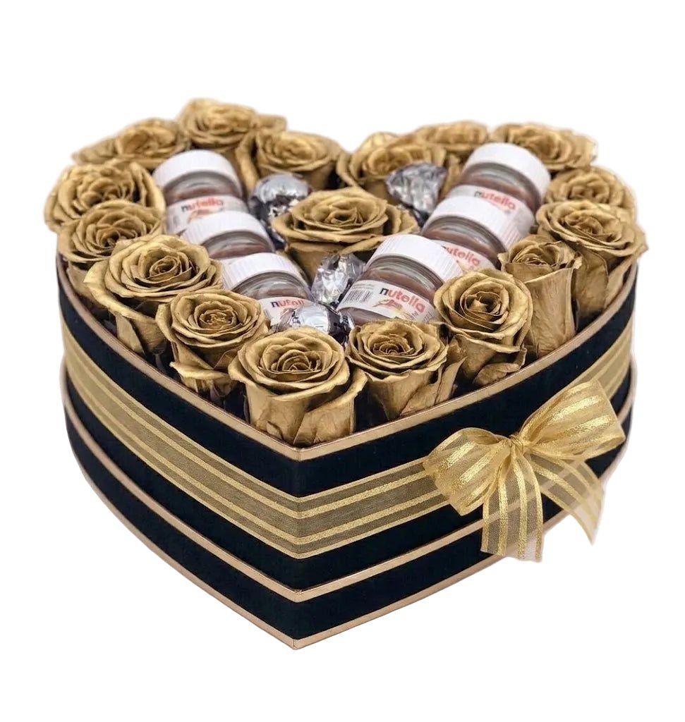 Roses with Mini Jar Box Arrangement - Florist London