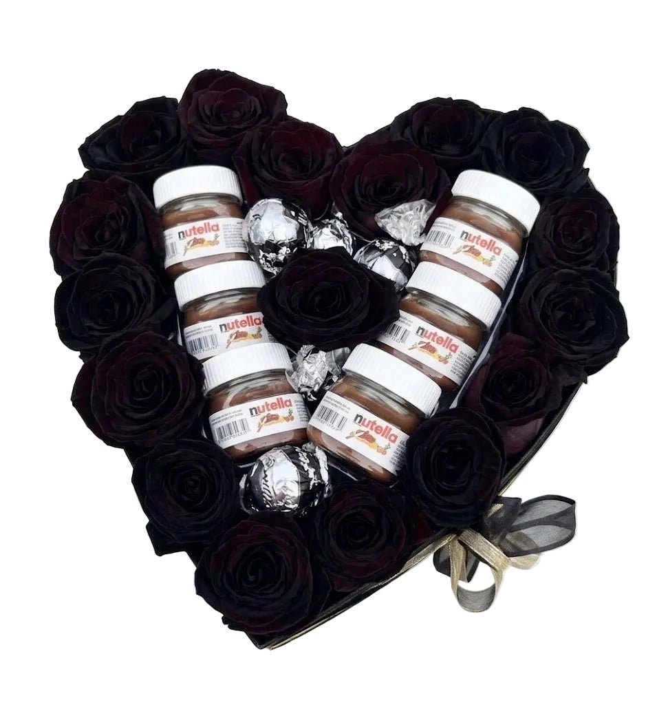 Roses with Mini Jar Box Arrangement - Florist London