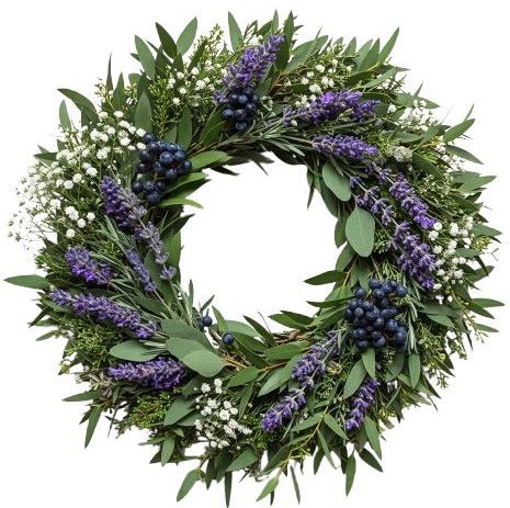 Rustic Aromatic Door Wreath - Florist London