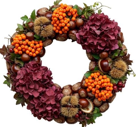 Rustic Autumn Elegance Wreath - Florist London
