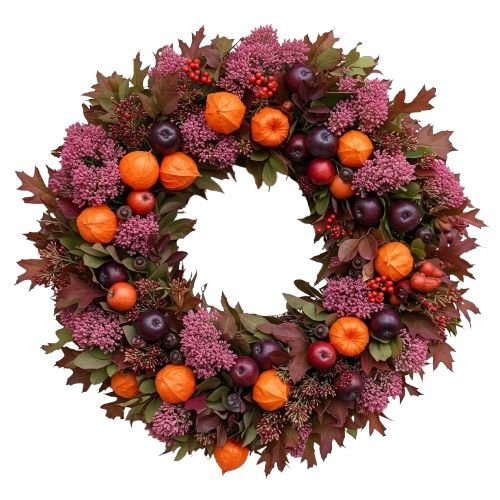Rustic Autumn Orchard Wreath Door Wreath - Florist London