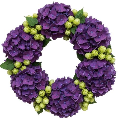 Rustic Charm Hops Wreath
