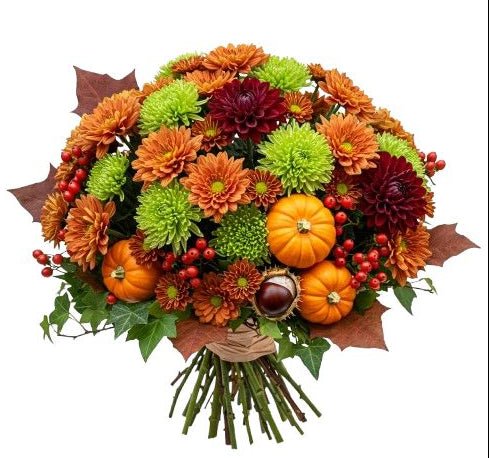 Rustic Harvest Pumpkin Bloom Bouquet - Florist London