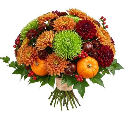 Rustic Harvest Pumpkin Bloom Bouquet - Florist London