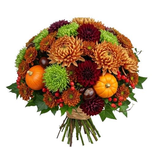 Rustic Harvest Pumpkin Bloom Bouquet - Florist London