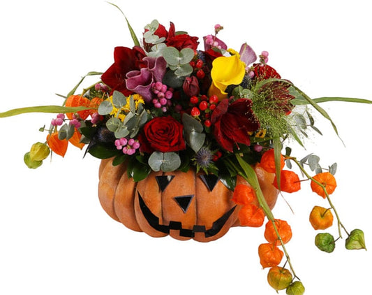 Spooky Amarylis ans Calla Lily Pumpkin
