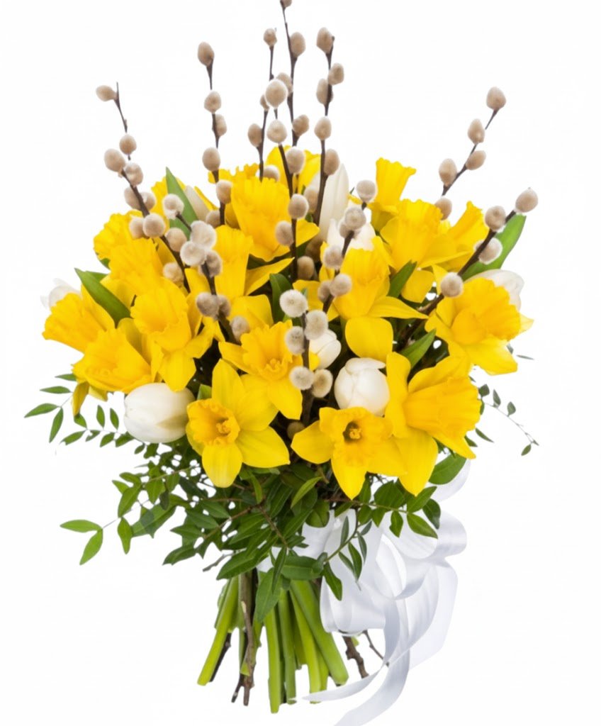 Spring Bouquet with Catkins - Florist London