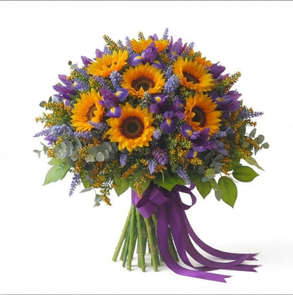 Sunflowers Boho Bouquet - Florist London