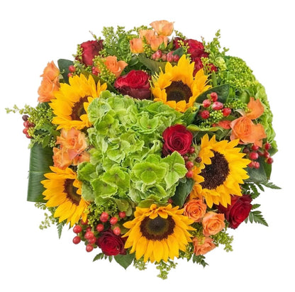 Sunny Bouquet with Hydrangea - Florist London