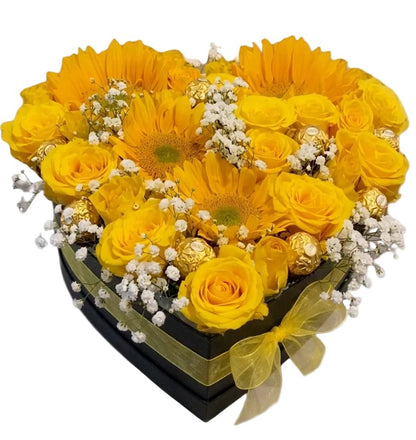 Sunny Sweet Box of Flowers - Florist London