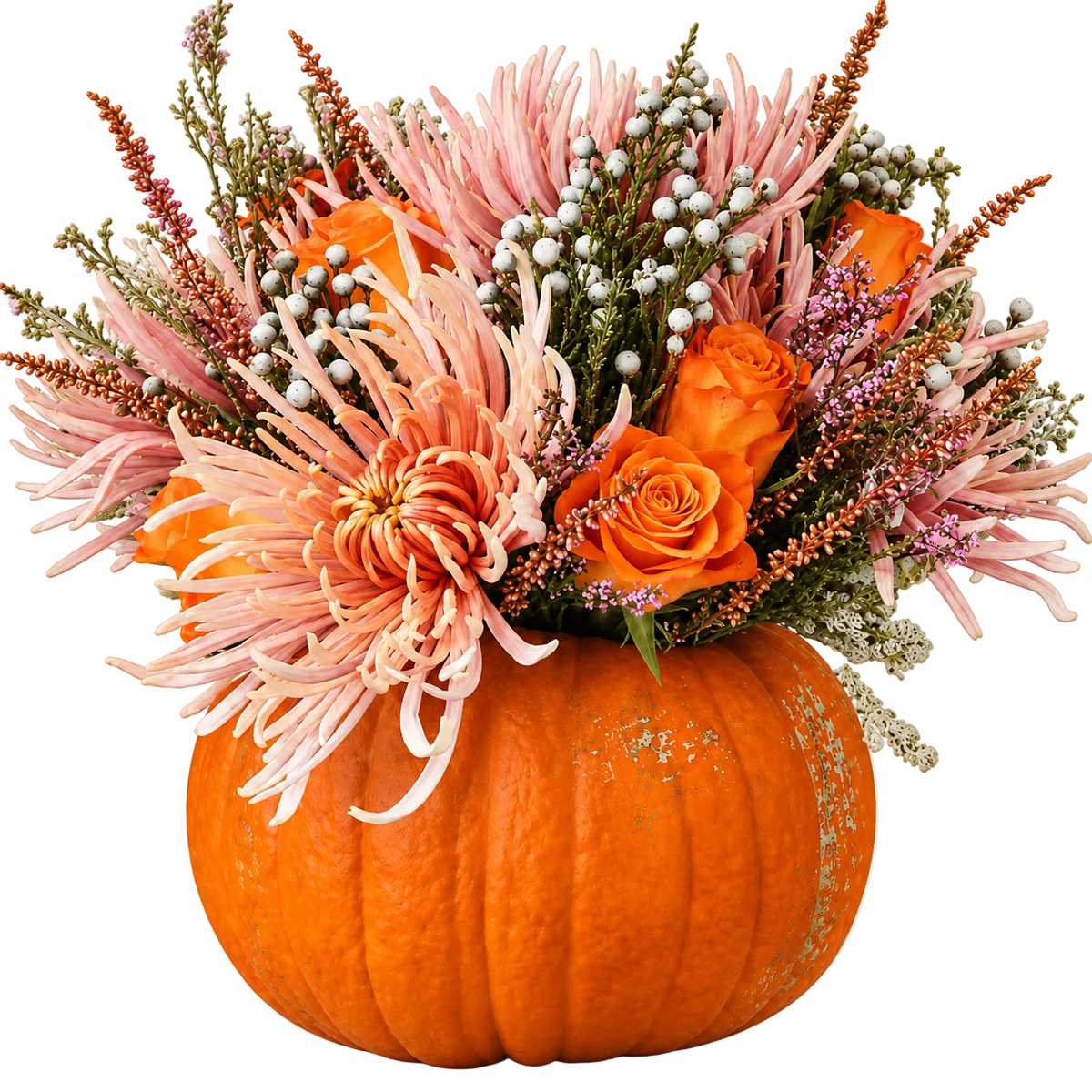 Sunset Pumpkin Arrangement - Florist London