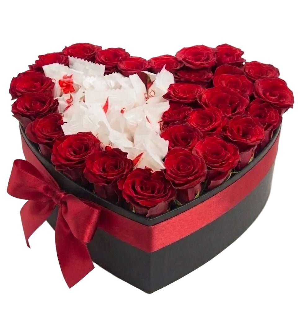 Sweet Box with Roses | Luxury Flower Box from Florist London – UK Delivery