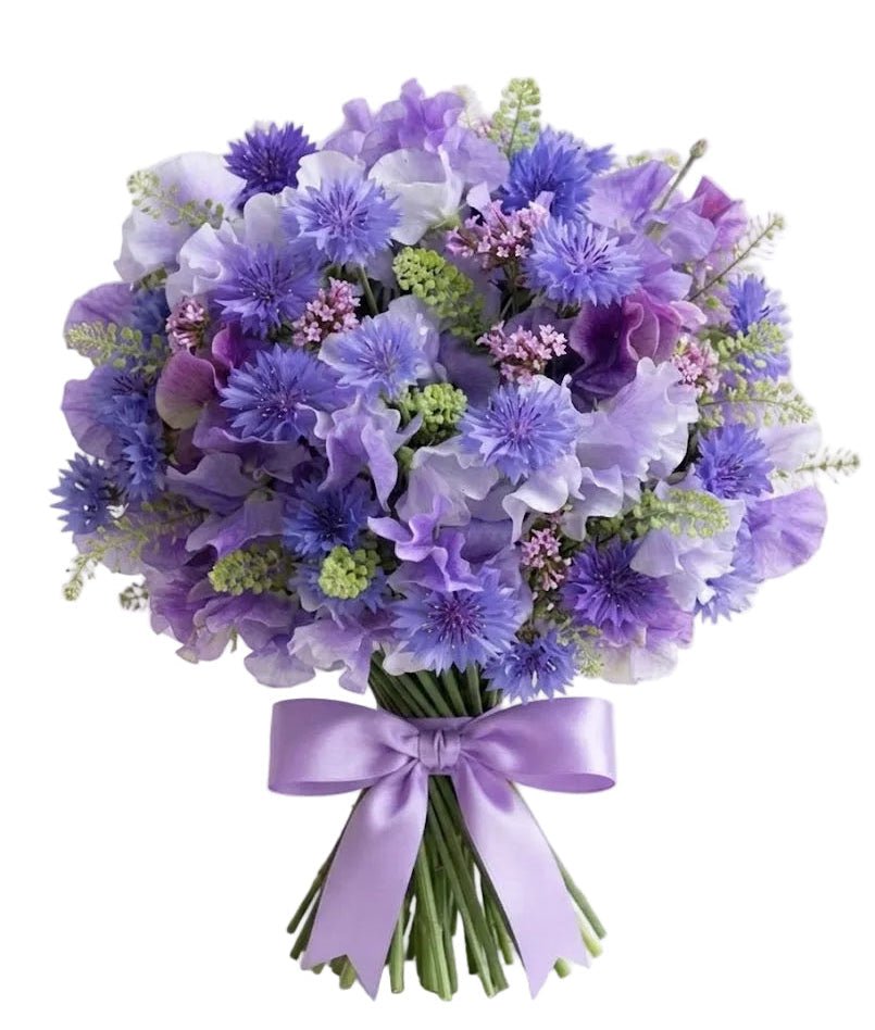 Sweet Pea and Cornflower Bouquet - Florist London