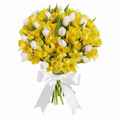 Tulips And Daffodils Bouquet - Florist London
