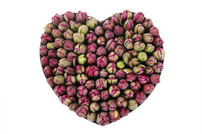 Tulips in Heart Box - Florist London