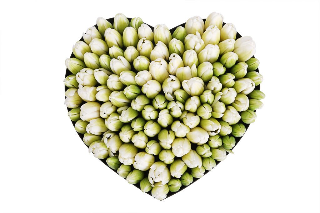 Tulips in Heart Box - Florist London