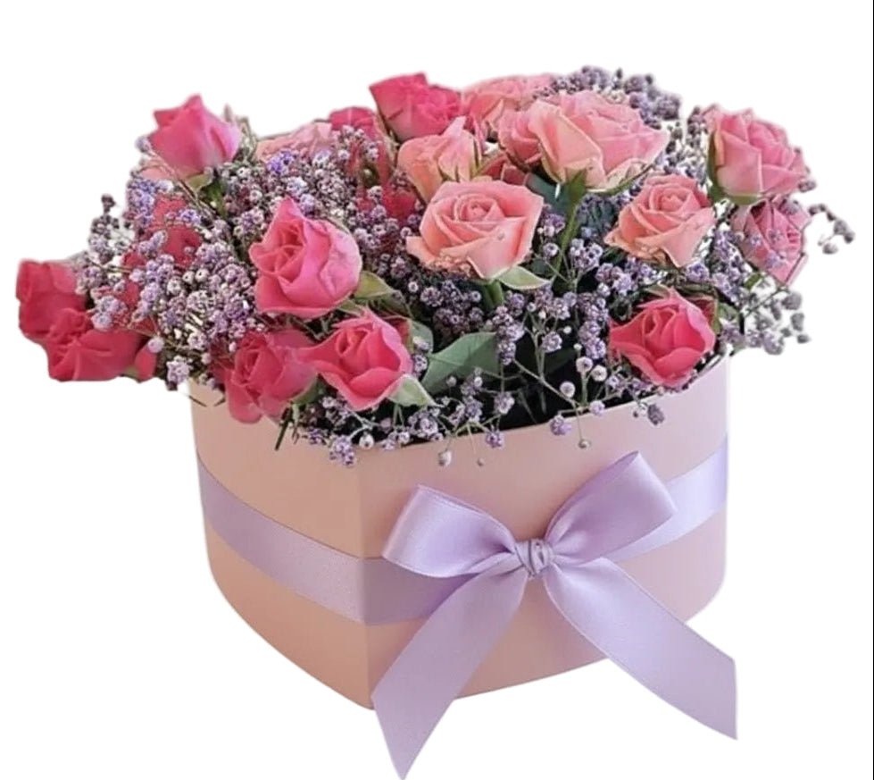 Two Tone Spray Roses Box - Florist London