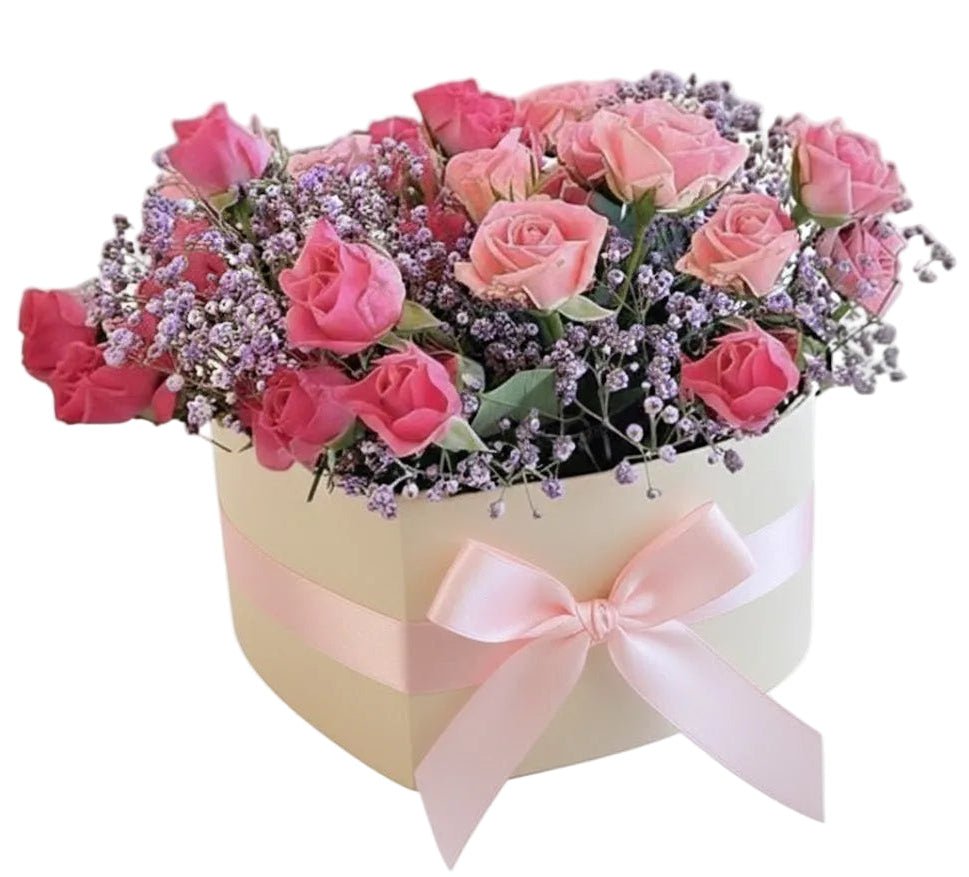 Two Tone Spray Roses Box - Florist London