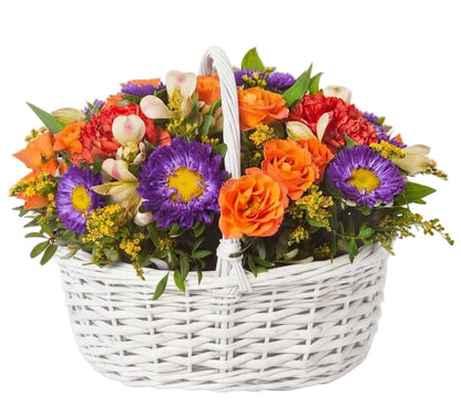 Vibrant Autumn Basket - Florist London