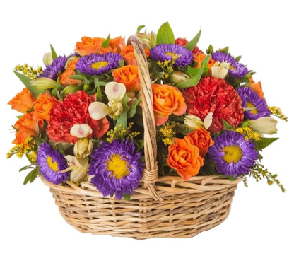Vibrant Autumn Basket - Florist London