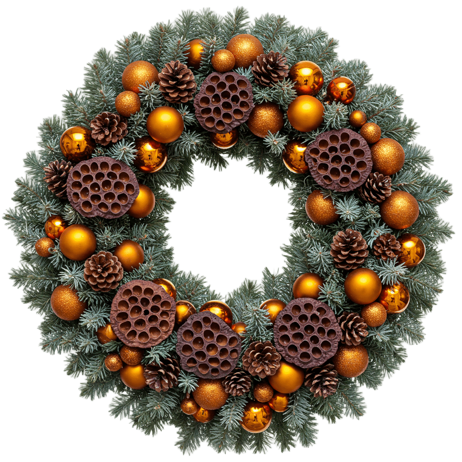 Warm Glow Holiday Wreath - Florist London