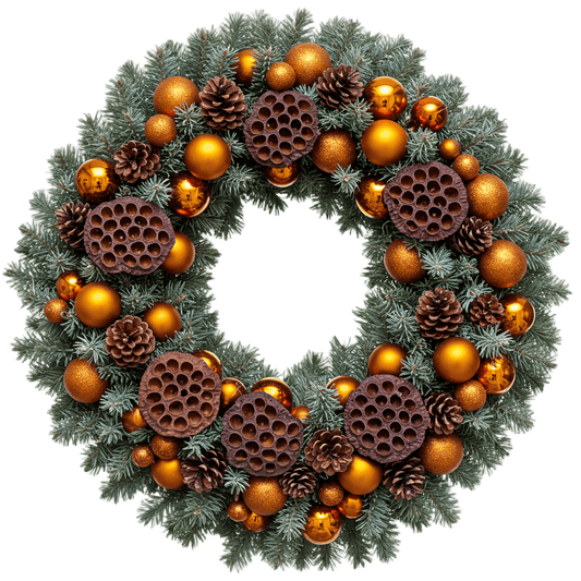 Warm Glow Holiday Wreath - Florist London