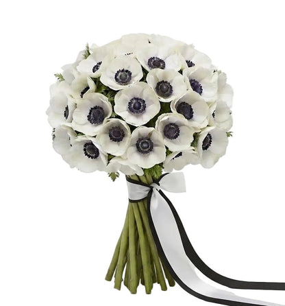 White Anemone Bouquet - Florist London