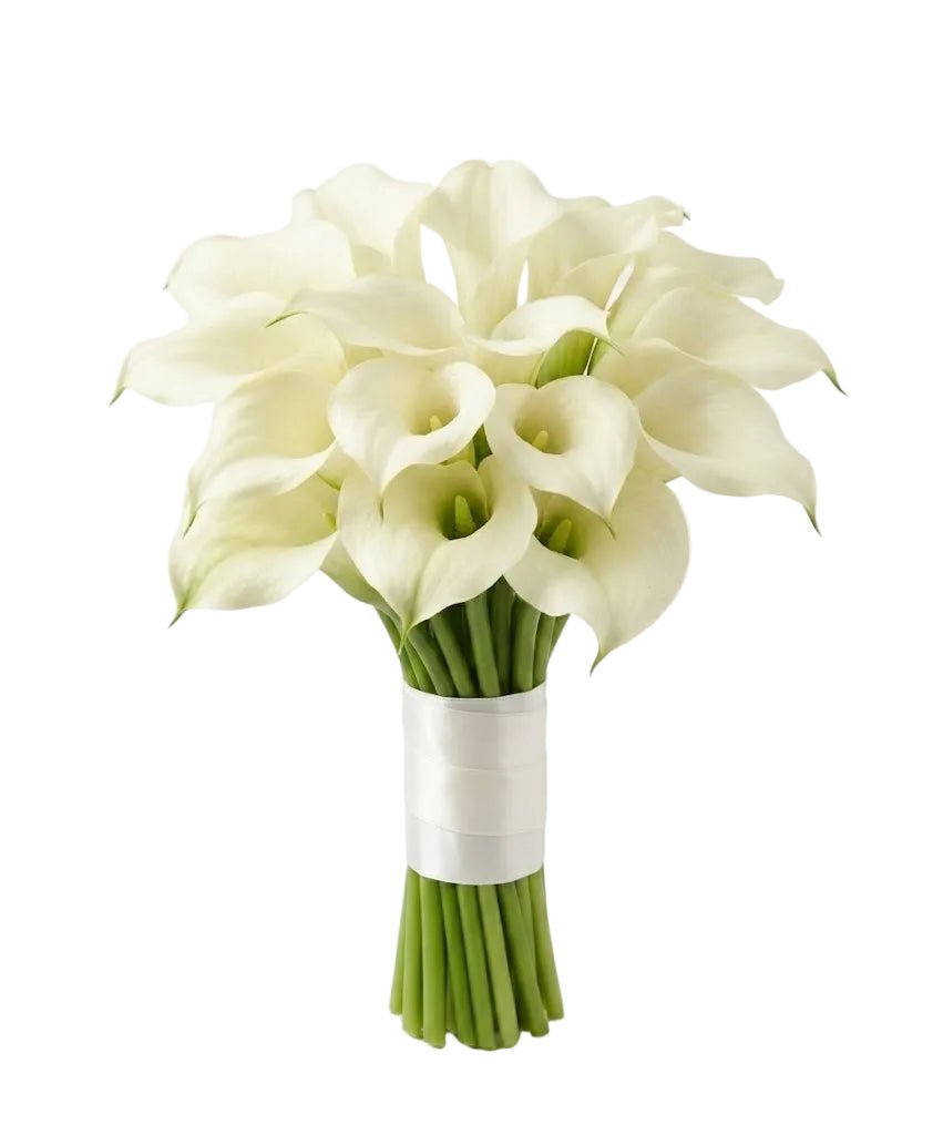 White Calla Lilly Wedding Bouquet - Florist London