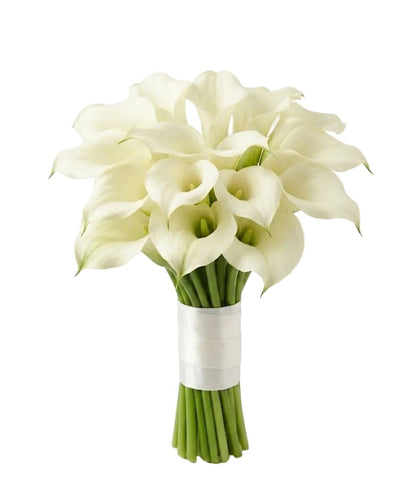 White Calla Lilly Wedding Bouquet - Florist London