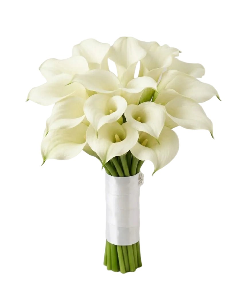 White Calla Lilly Wedding Bouquet - Florist London