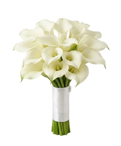 White Calla Lilly Wedding Bouquet - Florist London
