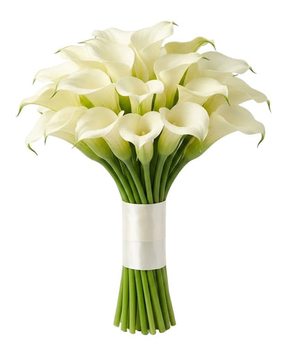 White Calla Lilly Wedding Bouquet - Florist London