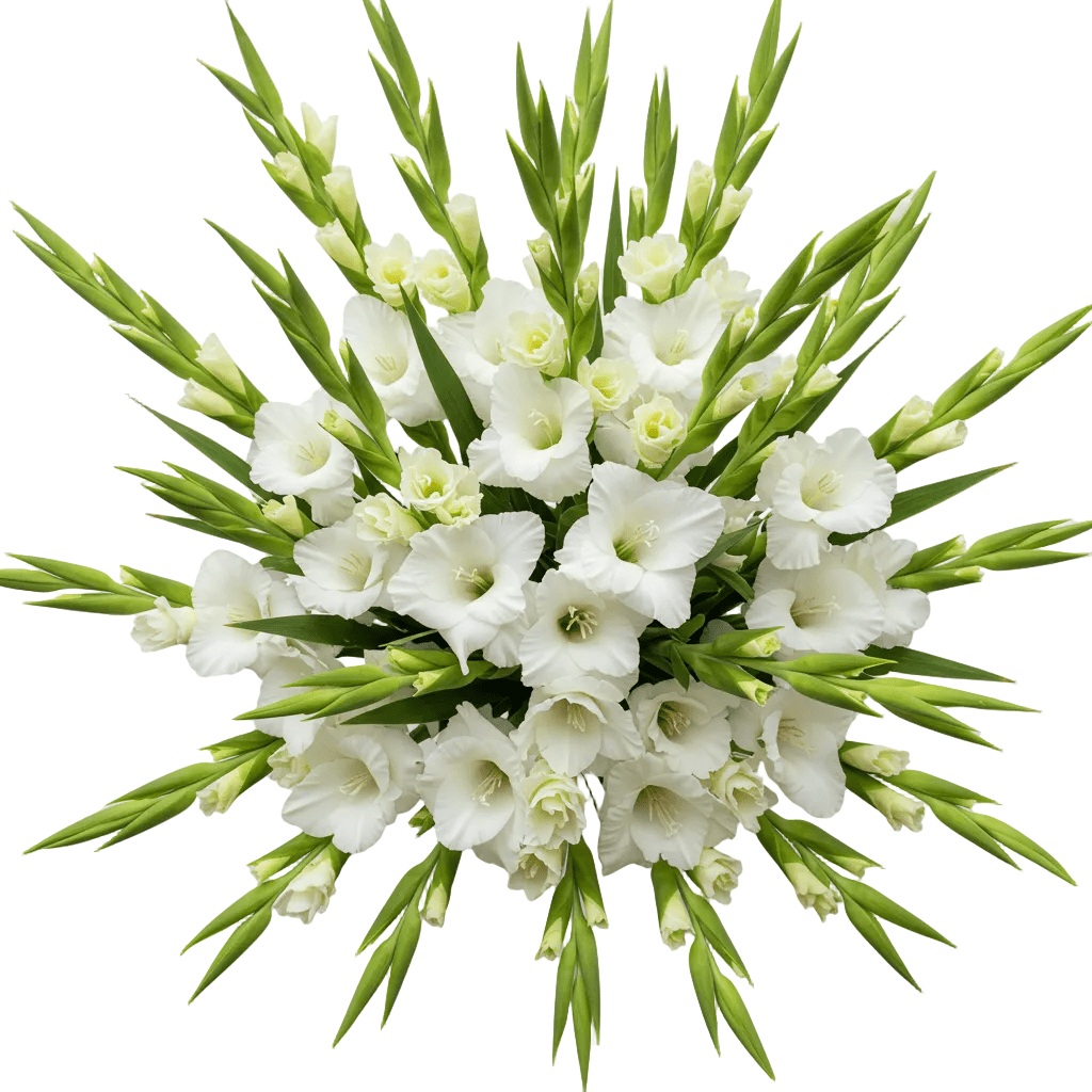 White Gladiolus Bouquet - Florist London