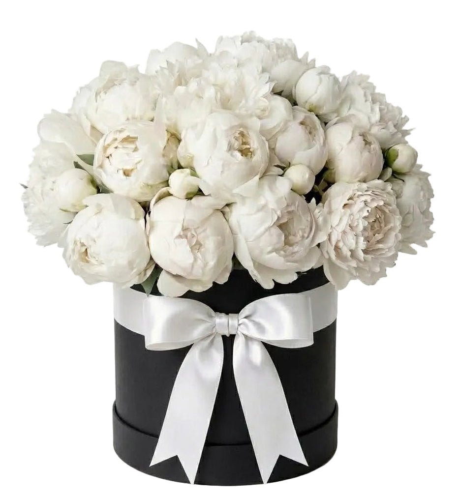 White Peonies Box - Florist London