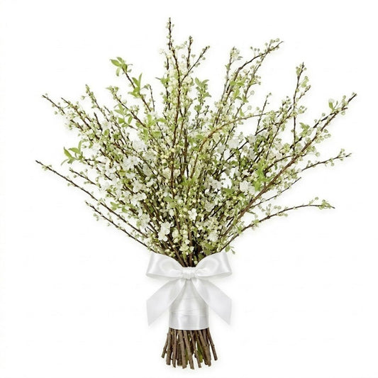 White Prunus Bouquet - Florist London