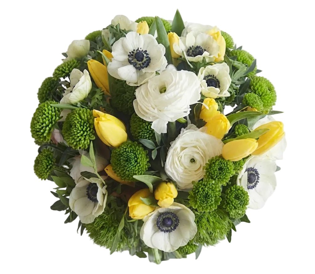 White & Yellow Bouquet - Florist London