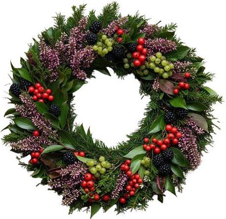 Wild Berries Vintage Charm Wreath