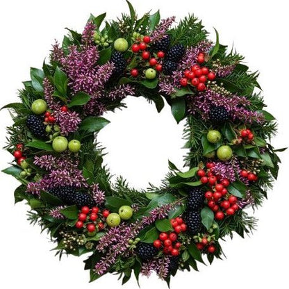 Wild Berries Vintage Charm Wreath - Florist London