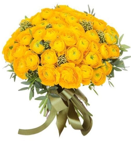 Yellow Anemone with Skimmia Bouquet - Florist London