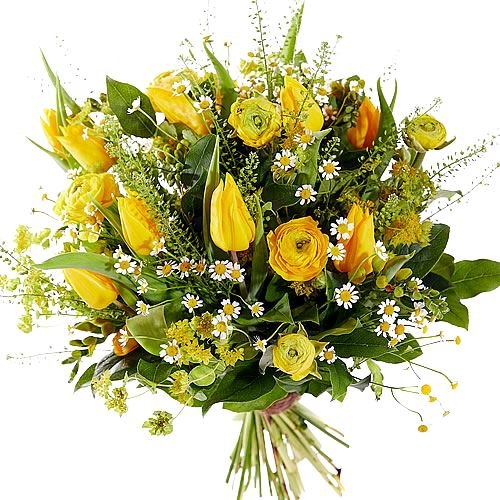 Yellow Tulips and Ranunculus Bouquet - Florist London